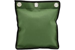 ZooBoo Wing Chun Kung Fu Wall Bag Canvas Leather Kick Boxing Striking Punch Bag (Army Green)