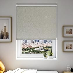Boolegon Blackout Roller Shades for Windows,Linen