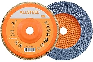 WALTER SURFACE TECHNOLOGIES WALTER 15W706 Flap Disc 60 Grit 7in Grinding Disc for Deburring, Blending, Welds