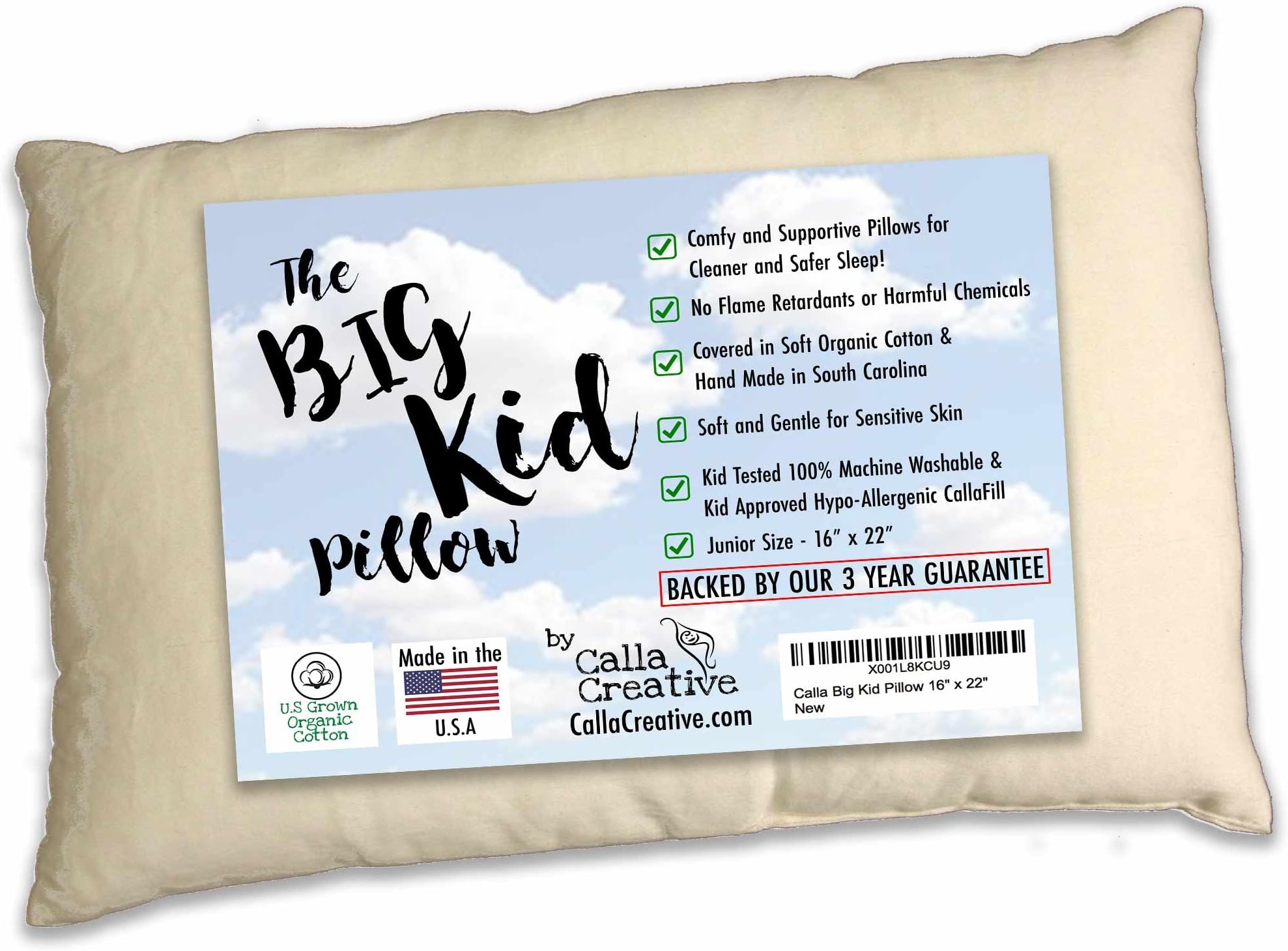 Calla Big Kid Pillow 16" x 22"