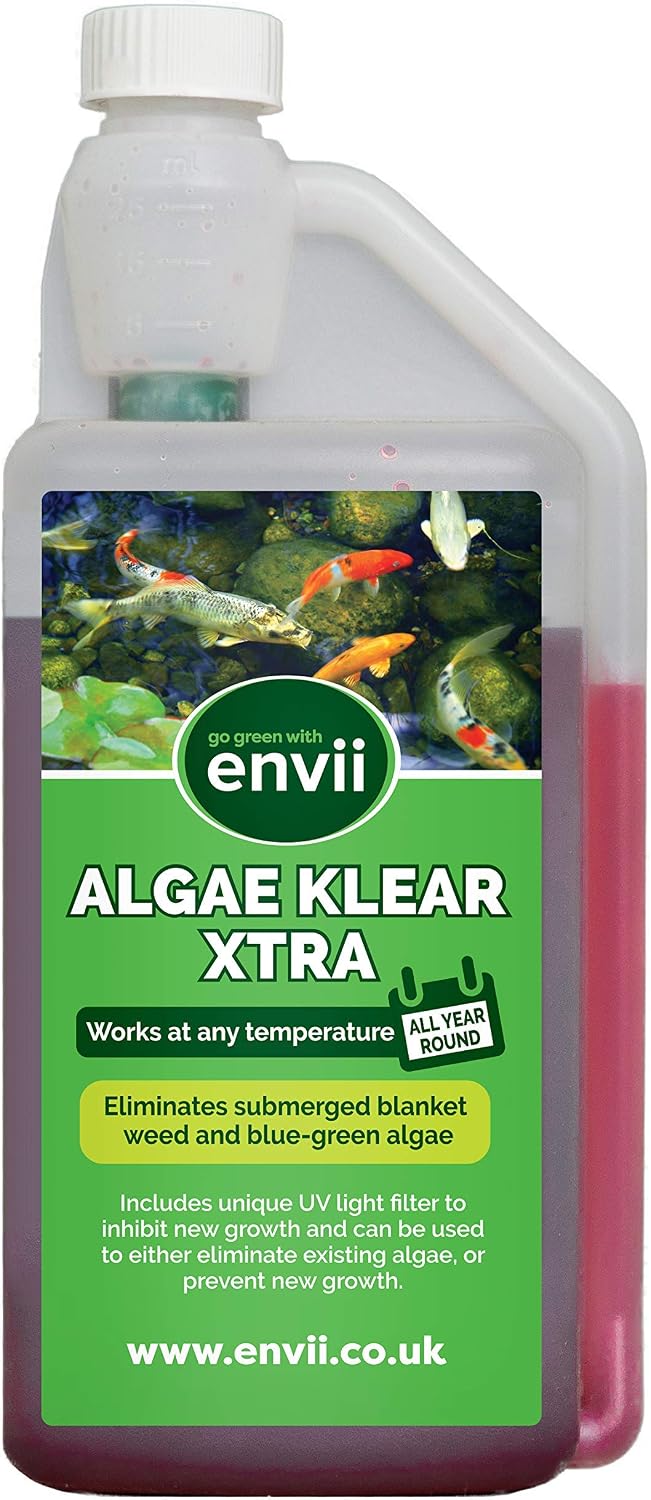 envii Algae Klear Xtra, Blanket Weed Treatment for Ponds Removes Blanket weed & String Algae Working All Year Round