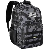 PLUSINNO Tactical Backpack, 40L Water Resistant Military Backpack, gym backpack for men, Laptop Backpack, Large MOLLE Tactical Bag, 3-Day Bug Out Bag For Work Camping, Hiking with Molle System