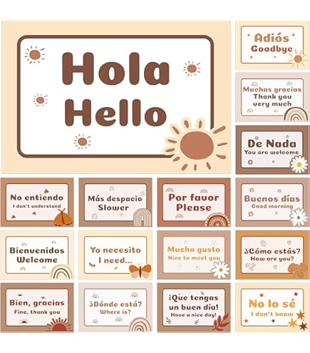 16 PCS Spanish Posters Classroo Decorations Philippines | Ubuy - View #2