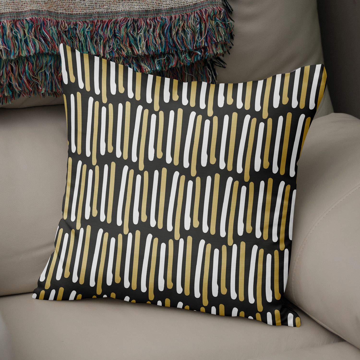 Bonamaison Decorative Cushion Cover Random Pattern, Throw Pillow Covers, Home Decorative Pillowcases for Livingroom, Sofa, Bedroom, Size:50x50 Cm - Designed and Manufactured in Turkey