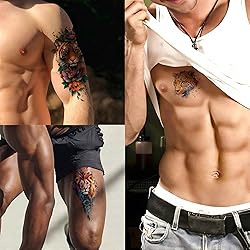 63 Sheets 3D Personalized Temporary Fake Tattoos
