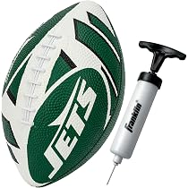 Amazon.com : Franklin Sports NFL New York Jets Football - Youth ...