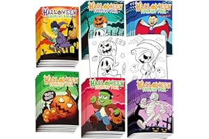 Omgouue 36Pcs Halloween Coloring Books Kids Spooky Cute Halloween Coloring Book for Kids All Ages Indoor Activities at Home Party Favors Gift Supplies