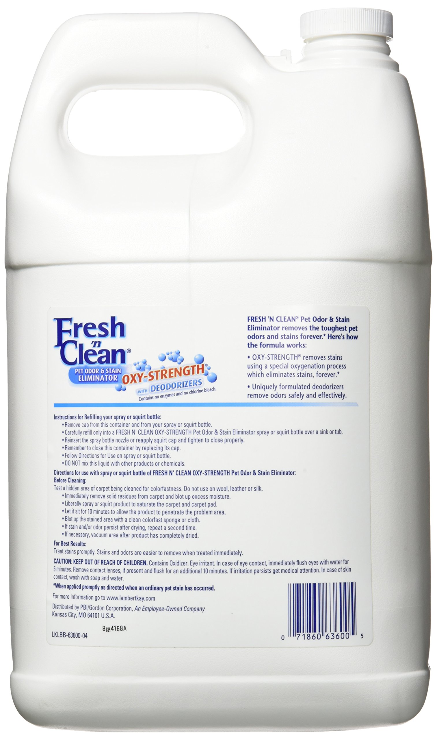 Lambert Kay Fresh 'N Clean OxyStrength Pet Odor and Stain Eliminator