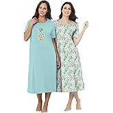 Dreams & Co. Plus Size 2-Pack Long Sleepshirts