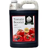 Farmer's Secret Tomato Booster Fertilizer - Super Concentrated - 3:8:7 Ratio Fortified with Humic Acid, Iron and Calcium - Grow More Tomatoes (128oz)