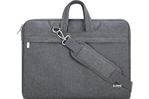 Voova Laptop Case 13 14 15 16 17 Inch with Shoulder Strap, Waterproof Laptop Sleeve Slim Briefcase