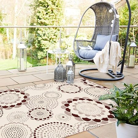 SMM008 Reversible Indoor/Outdoor Rugs (6x9, Beige): Amazon.ca: Patio ...