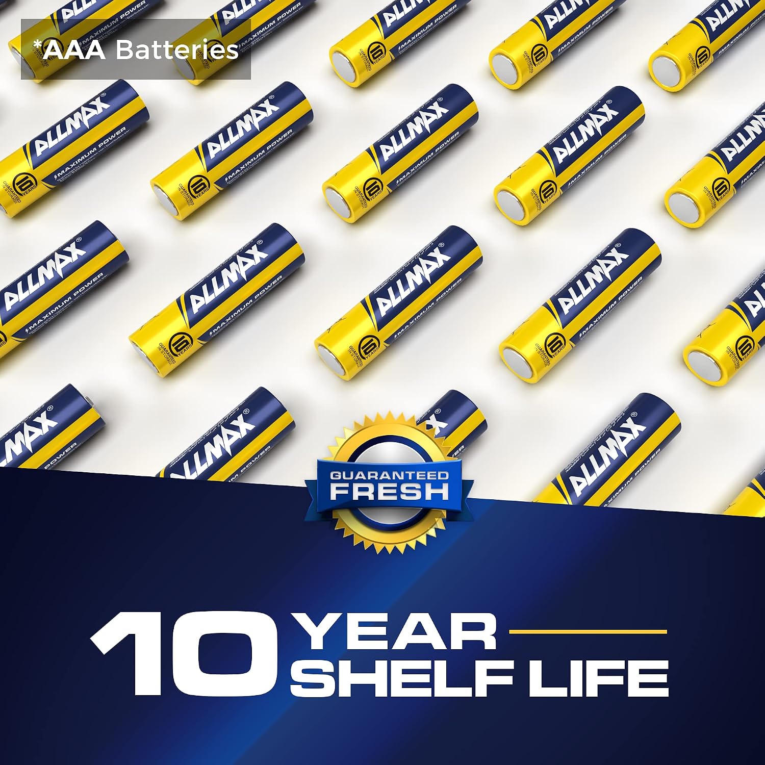 Allmax AAA (LR03) Maximum Power Alkaline Triple A Batteries (100 Count), Ultra Long-Lasting, Leakproof Design - Image 5
