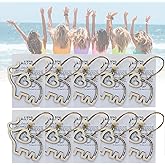 Elephant Ornaments for Sisterhood, Friendship Elephant Gifts for Women, Best Friend Friendship Gifts for Women with Story Card, Sister Story Loyalty Festive Decor,Christmas Ornament Gift (10 Sets)