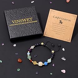 Vinswet Capricorn Zodiac Bracelets for Women Men,12