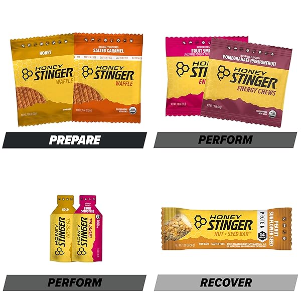 HONEY STINGER PREPARE, PERFORM AND RECOVER VARIETY PACK