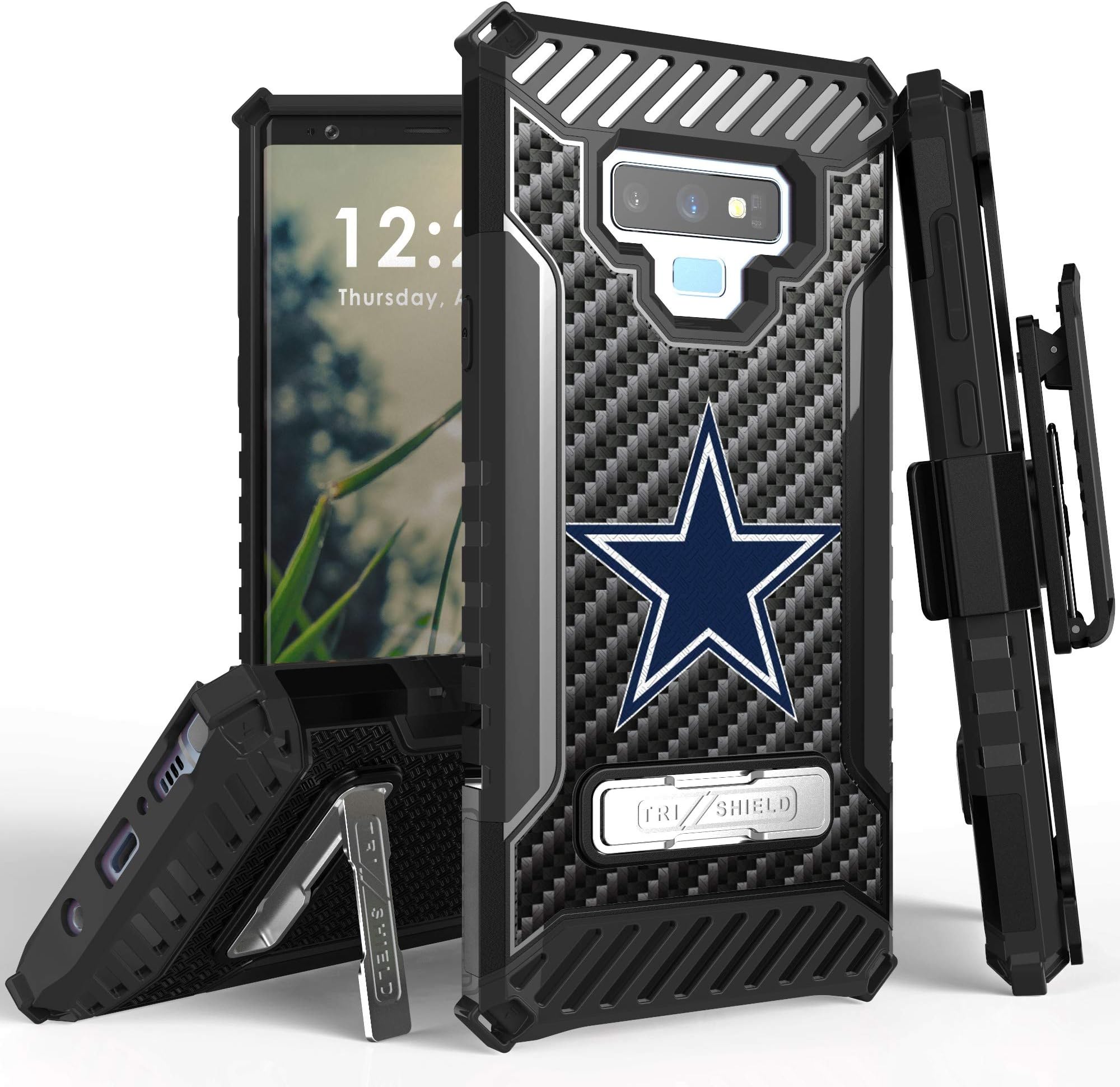 PimpCase Compatible with Galaxy Note 9 Case, Durable Hybrid Rugged Armor Shockproof - Blue Star