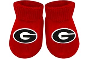 Creative Knitwear College Baby Bootie Sock - Team Logo, Multiple Colors, for Boys & Girls (Newborn - 6 Months)