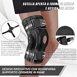 NEENCA Knee Brace Adjustable Hinged Support with X-Strap System view 3