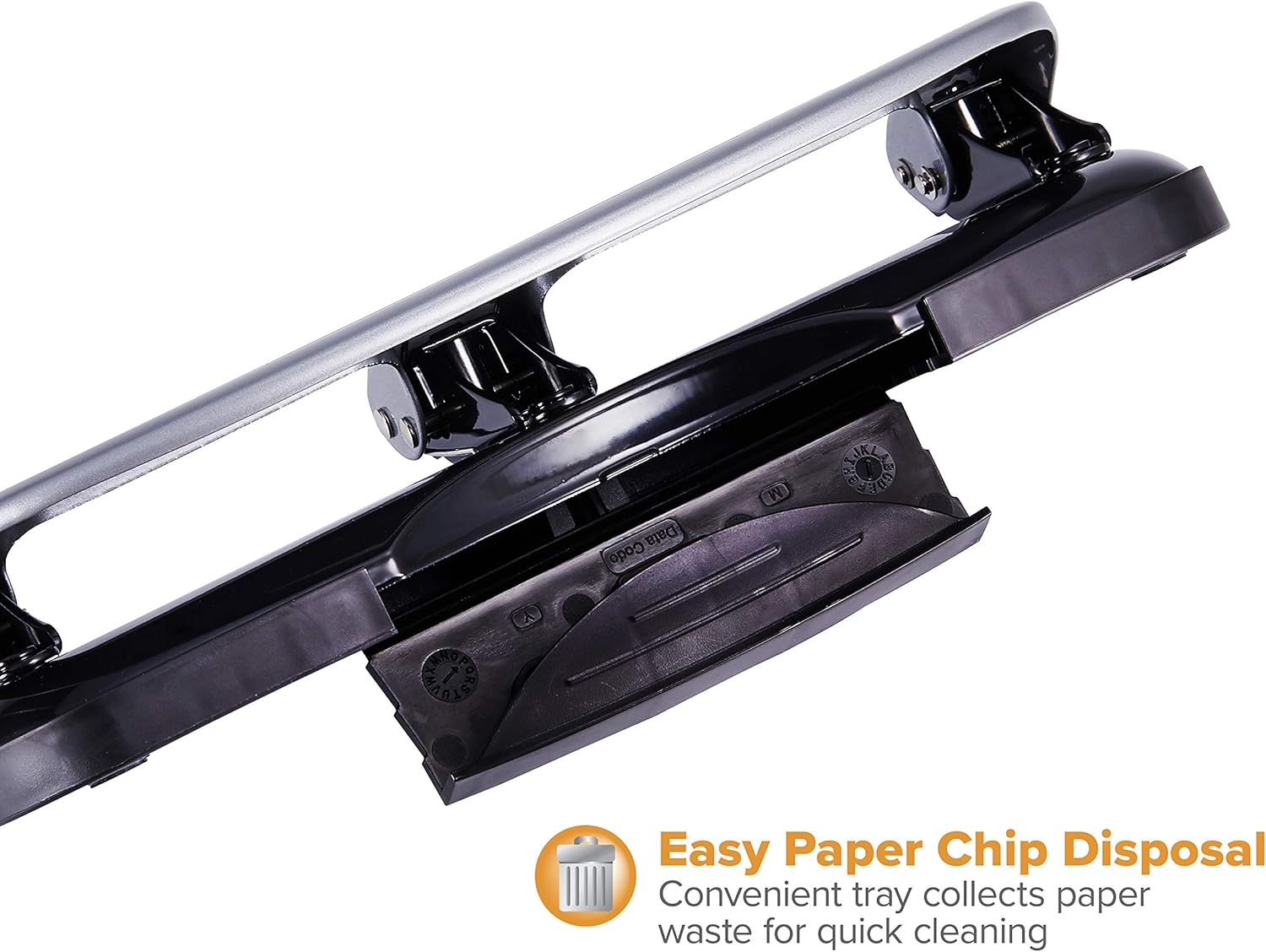 Bostitch inPRESS 20 Reduced Effort Three-Hole Punch, Silver, Black (2220) : Multi Hole Paper Punches : Office Products