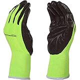 Amazon Basics Working, Gardening Gloves, Green, L, 5-Pair