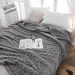 PU MEI Sherpa Throw Blanket for Couch Sofa