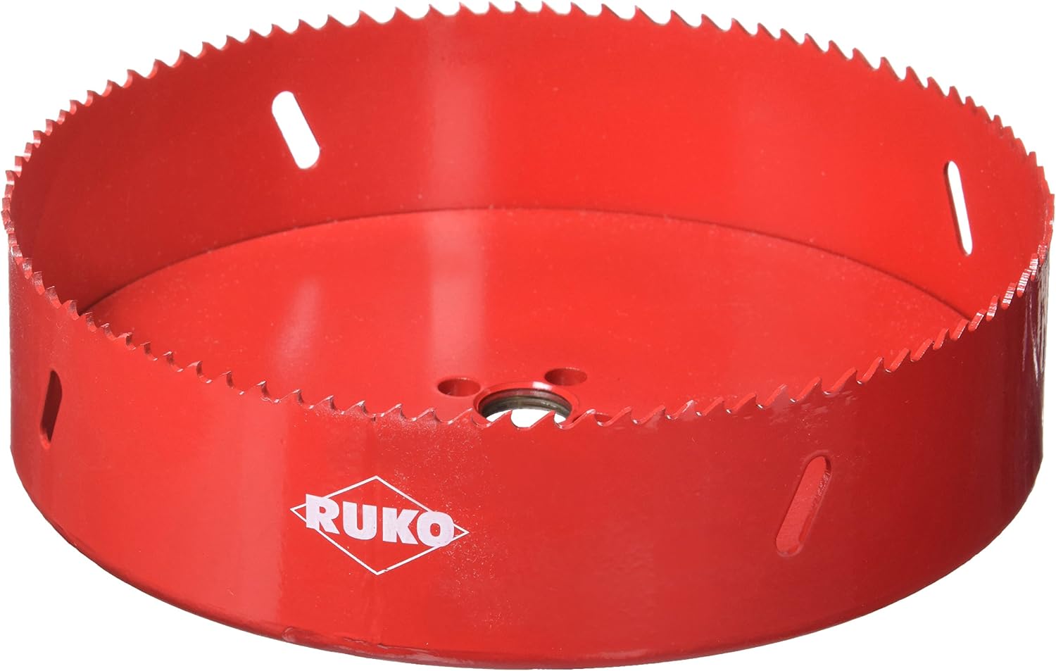 Ruko HSS Bi-Metal Hole Saw with Varied Toothing, Red Finish, 168mm Diameter, R106168, 168 mm