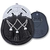 Kilt Emporium Thistle Sporran for Men, Elegant Full Dress Scottish Kilt Accessory