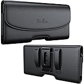 DeBin Belt Holster Case for iPhone 16/15/14/13/12 Plus & Pro Max, 11 Pro Max, Xs Max, 7/8 Plus, Phone Pouch with Belt Clip, Cell Phone Holder Large, Black