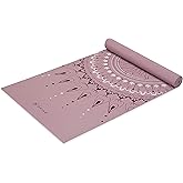 Gaiam Print Yoga Mat, Non Slip Exercise & Fitness Mat for All Types of Yoga, Pilates & Floor Exercises