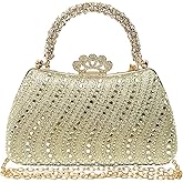 Clutch Purses for Women Rhinestone Formal Evening Bag Sparkly Diamond Handbag for Cocktail Prom Party Wedding