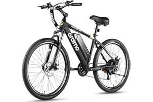 Oraimo Electric Bike for Adults,350W BAFANG Motor(Peak 500W), 4A 3H Fast Charge, UL Certified 468Wh Li-ion Battery, 26" Mountain Ebike Shimano 21 Speed, Air Saddle Adult Electric Bicycle