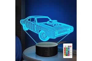 Anywin Gifts for Car Lovers, Cool Muscle Car LED Night Light for Bedroom Decors, 16 Color Changing Remote Birthday Xmas Amazing Present Idea for Men Boys