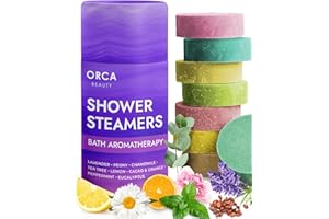 Shower Steamers Aromatherapy 8 Shower Bombs Tablets - Infused with Lavender Essential Oils - Christmas Gifts for Women - Stoc