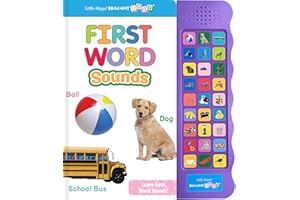 Little Hippo Books Listen and Learn First Words Book | Preschool Educational Sound Books for Kids | Brilliant Baby Educational Books & Kids Books | ... (Brilliant Baby® Early Learning Collection)