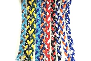 SEITG 20" Assorted 3 Rope Tornado Sports Titanium Necklaces Package of 10