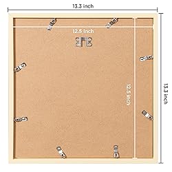 eletecpro 12.5x12.5 Record Frame in Wood Beige Made