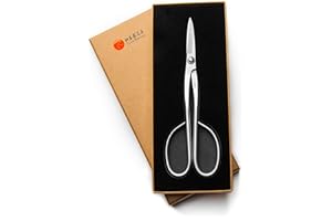 TIANBONSAI Left-handed Bonsai Scissors Professional Grade Bonsai Shears Alloy Steel Bonsai Tools Equip With Tool Bag (MT-LBS-210L)