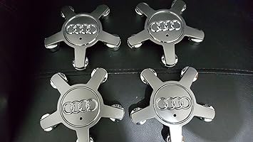 Felgendeckel Sternform, für Alufelgen, Audi-Motiv, 4 Stück