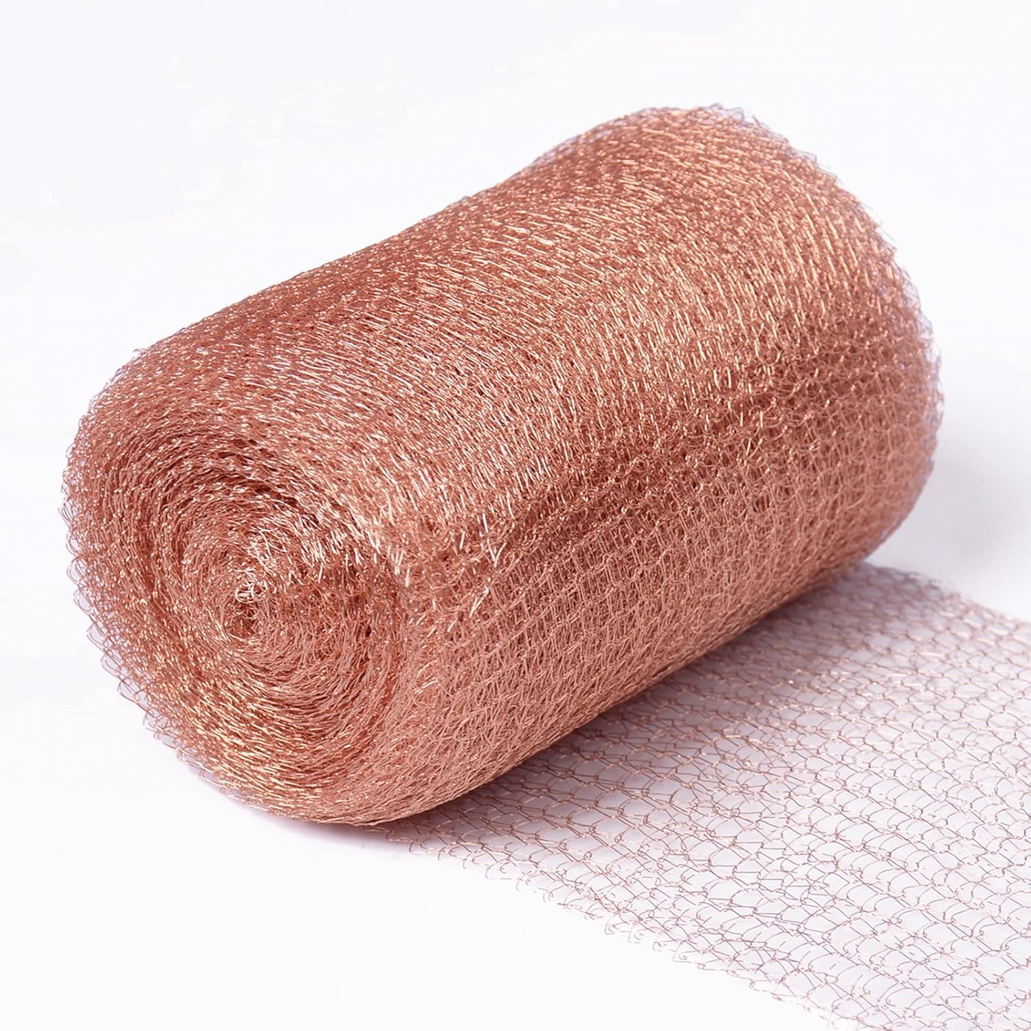 KAHEIGN Copper Mesh Rodent Pest Control, 12.7CM x 10M Pure Copper Wire Mesh Double Layer Knit Copper Tape for Snails Slugs Repellent Barrier, Hole Blocking, Gardening & Sealing Water Opening