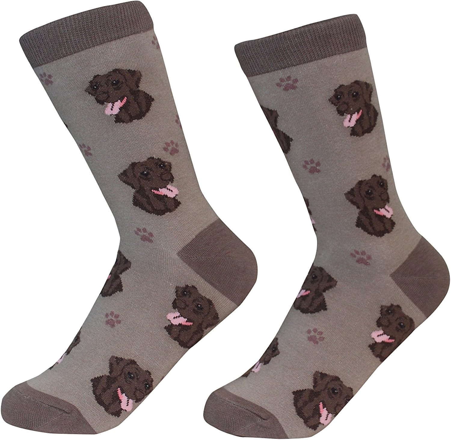 Chocolate Labrador Retriever Dog Breed Socks Unisex Sock Daddy by E&S