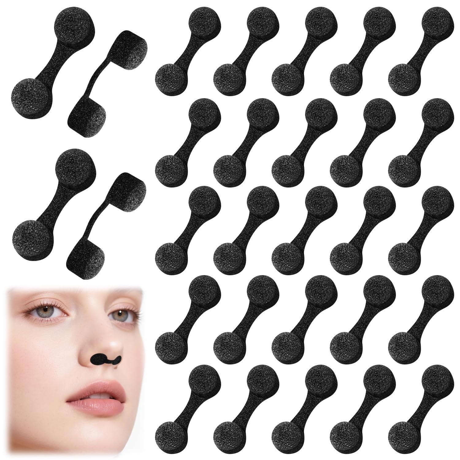 Photo 1 of 120Pcs Disposable Nose Filters Nose Plugs for Spray Tanning, Nose Filter Sponge for Women Men Sunless Spray Tanning Outdoor Dust Welders