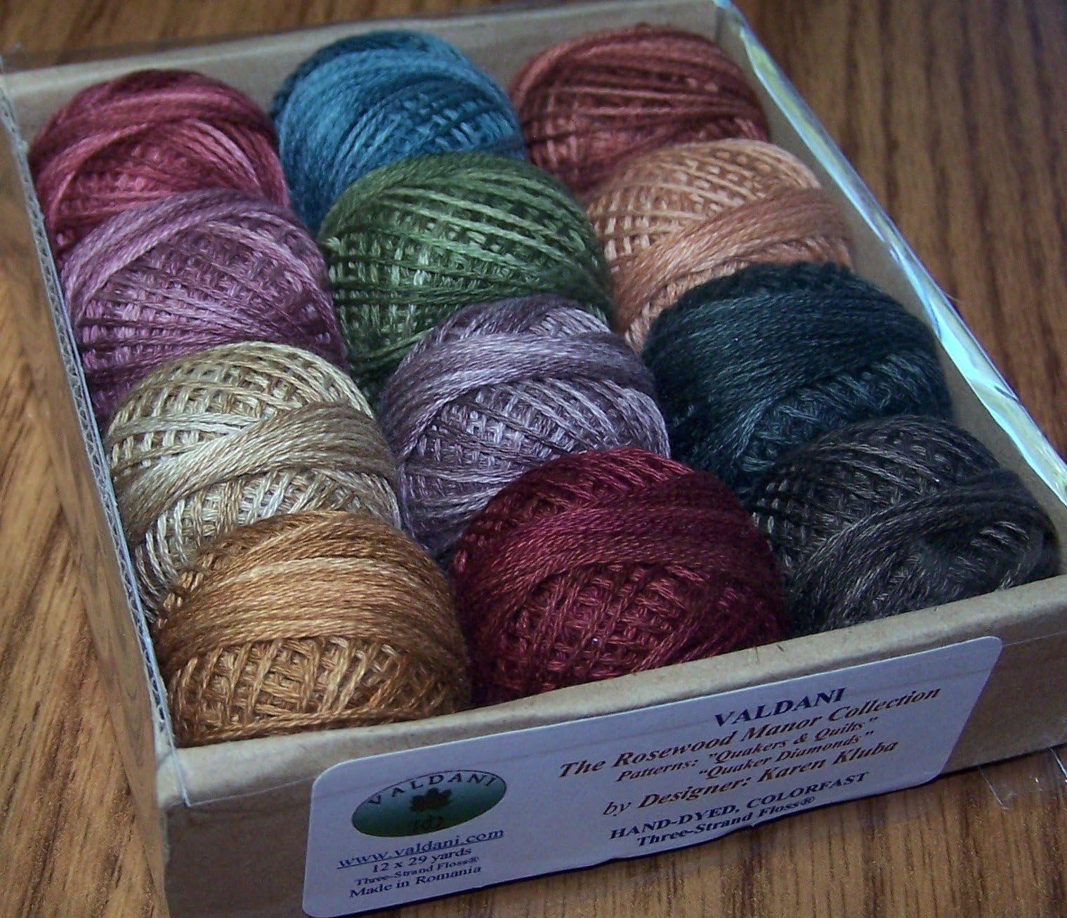 Valdani 3-strand cotton floss - Quaker Diamonds/Quakers & Quilts - Rosewood Manor