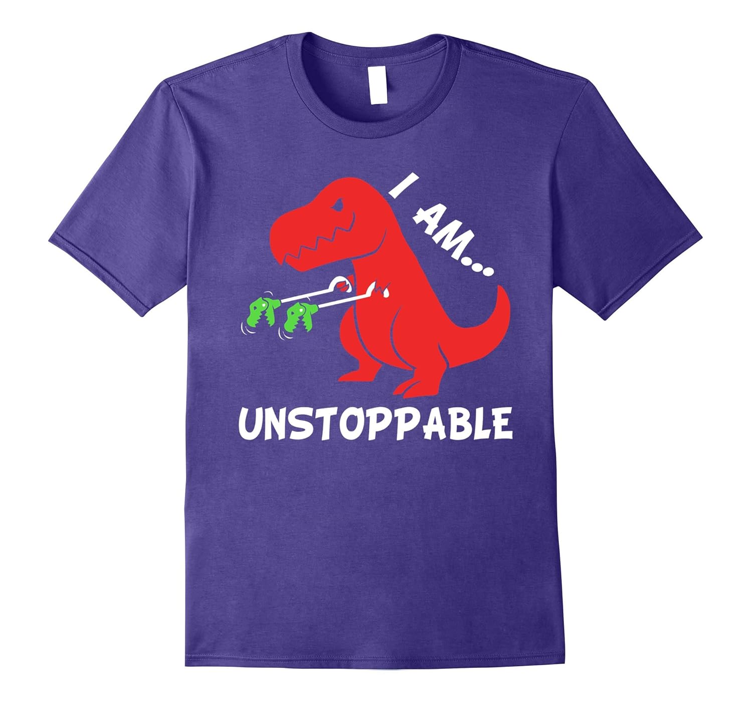 T-rex Dinosaur I Am Unstoppable T-shirt Xmas-ANZ