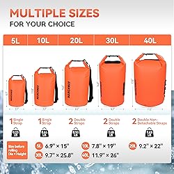 MARCHWAY Floating Waterproof Dry Bag Backpack
