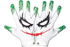 Essential Wear Football Gloves Men - Youth & Adult White Football Gloves - Performance Enhancer Receiver Gloves with Super Tacky Grip for Ultimate Experience - Adult & Youth Sizes