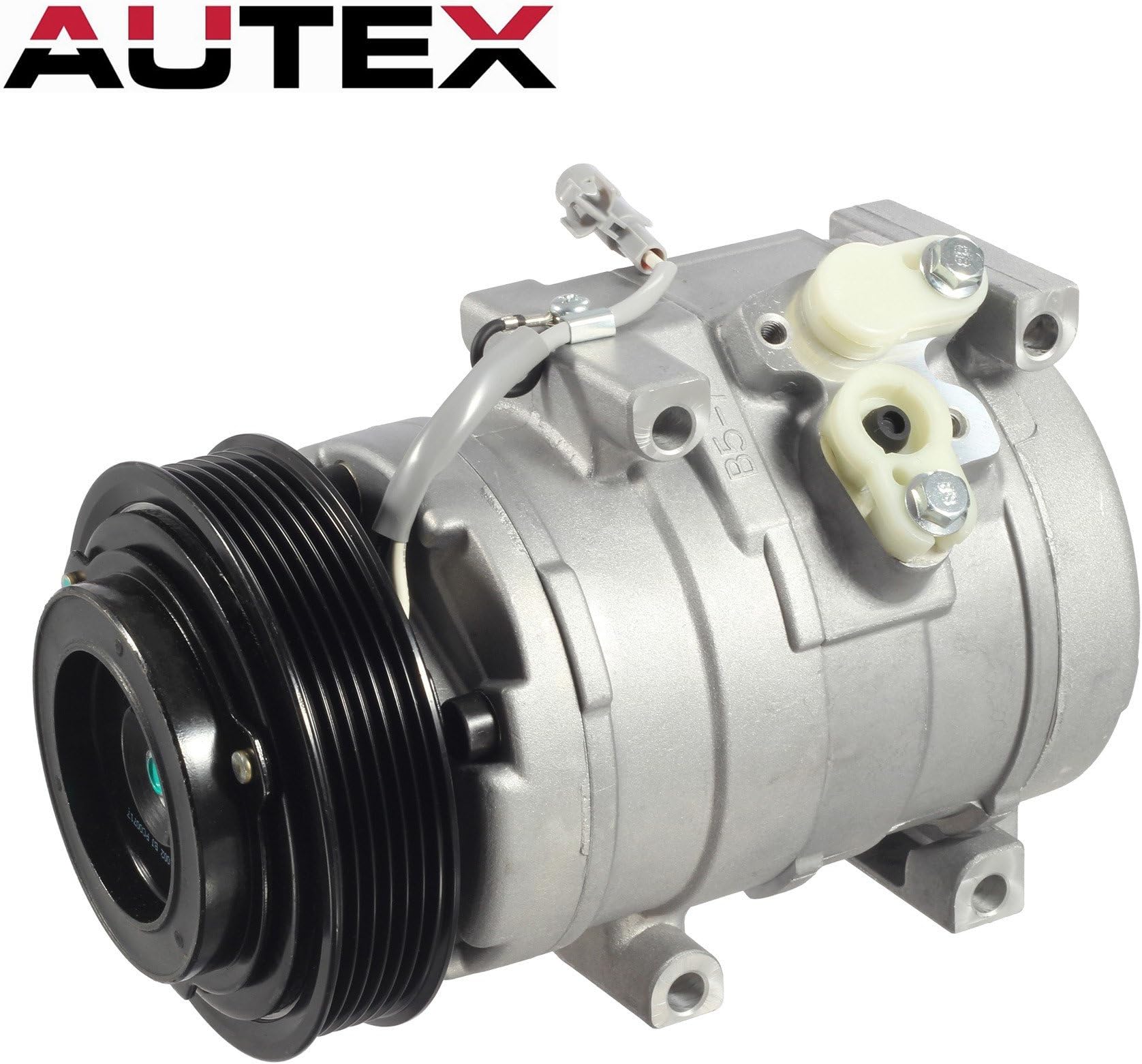 AUTEX AC Compressor and A/C Clutch CO 10854C 97310 8832008051 Auto Replacement AC Compressor Assembly Replacement for Toyota Sienna 2004 2005 2006 V6 3.3L