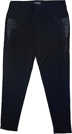 black pull on skinny trousers