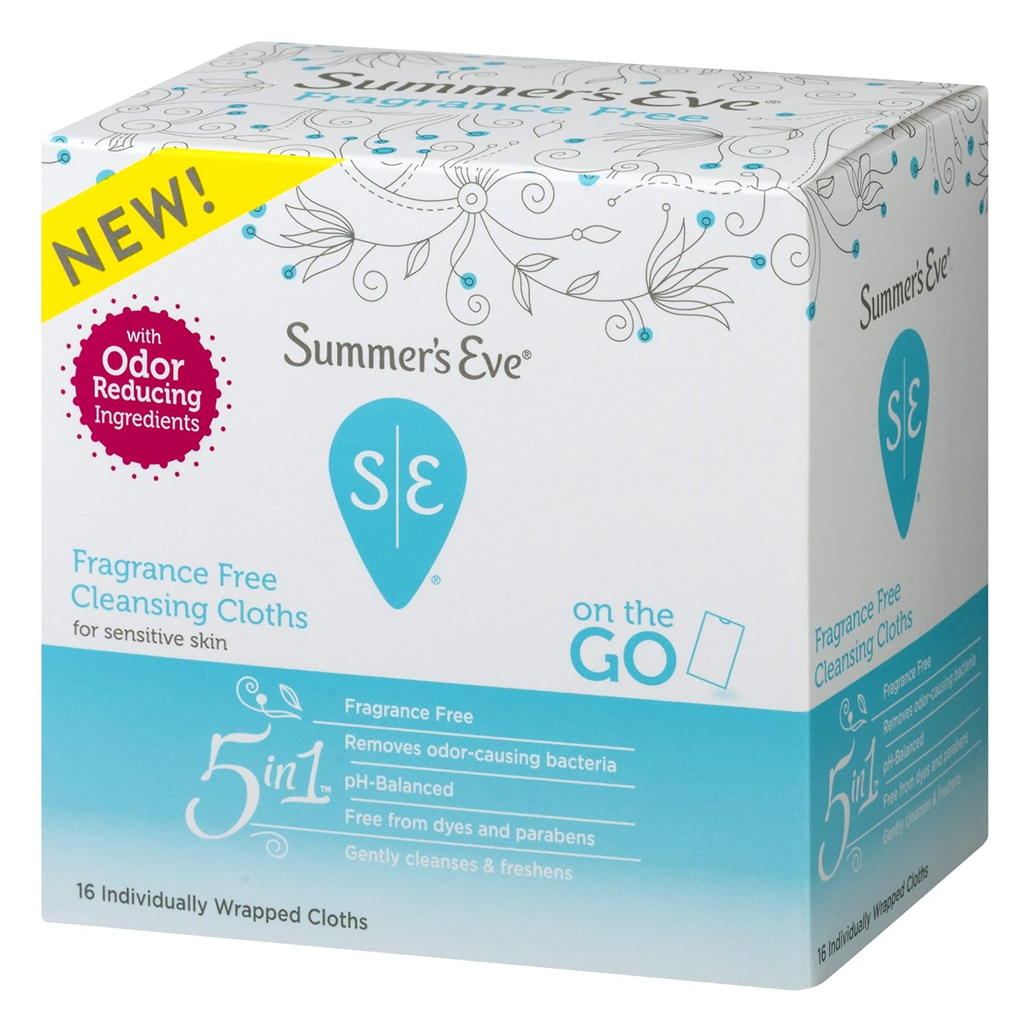Summer's Eve Summer's Eve Fragrance Free Cloths - 16ea, 16count: Beauty