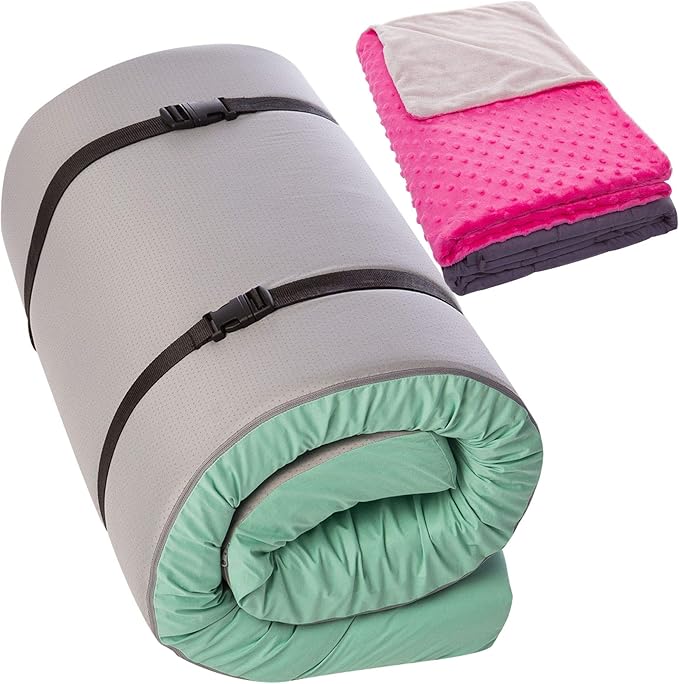 Amazon.com - Waterproof Memory Foam Floor Mattress + 5 lbs Weighted